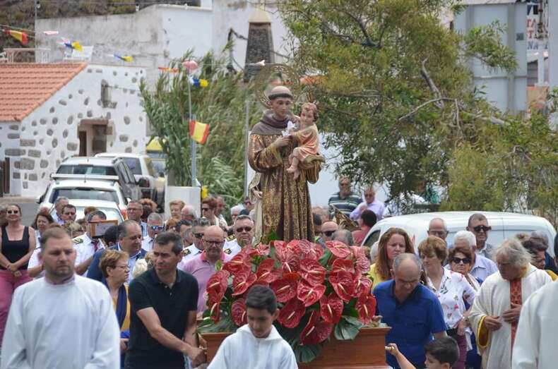 Procesión del santo patrono (Foto Francisco Javier Santana)